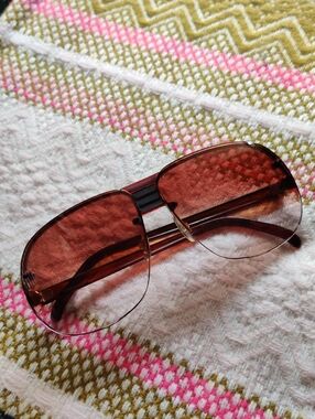 Brown Aviator Sunglasses